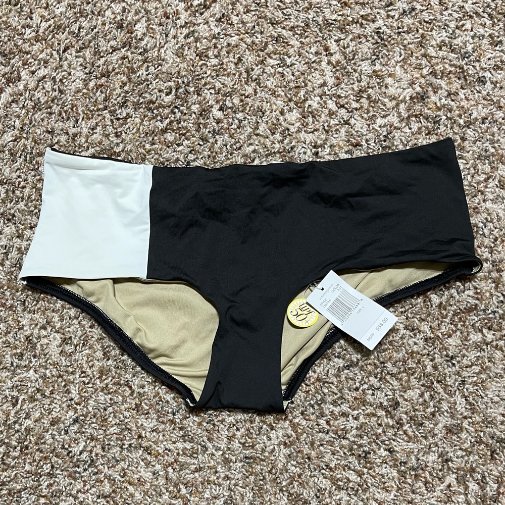 Colorblock swim bottom, L, NWT